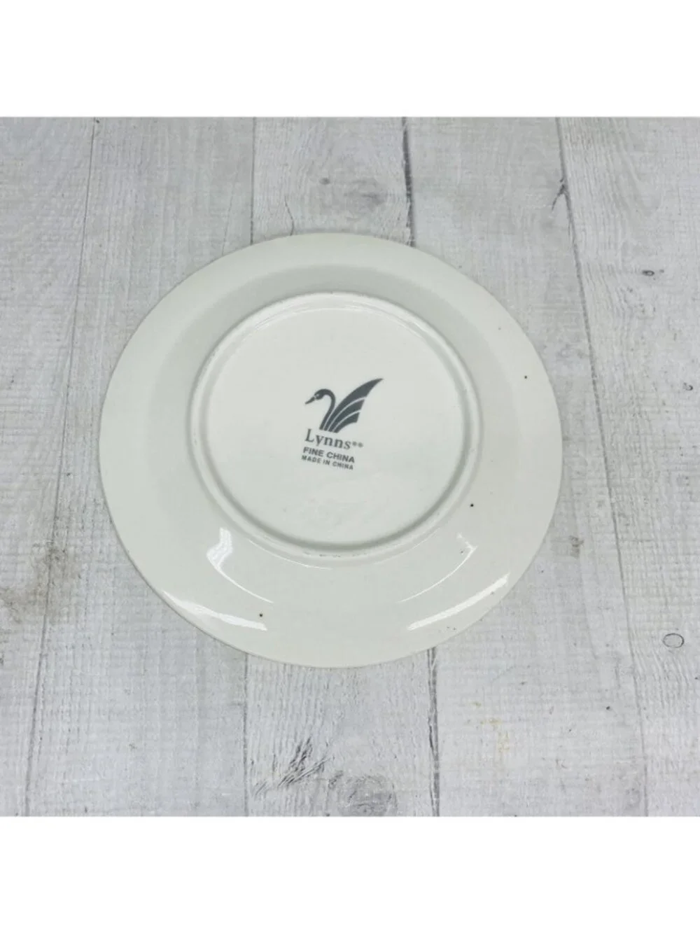 Lynn's China CLARYSSA Livingston Yellow Border Various Floral Salad Plate Set 4